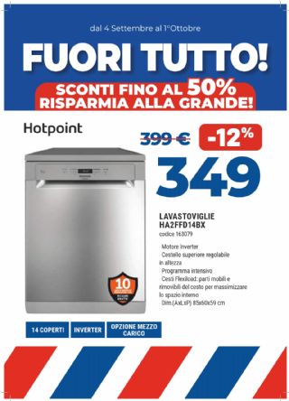LAVASTOVIGLIE HOTPOINT ARISTON HA2FFD14BX